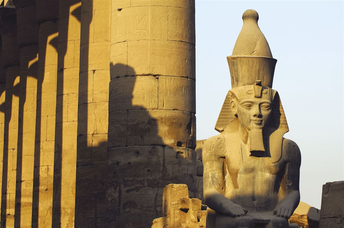 Die Säulen der Tempelanlage Karnak