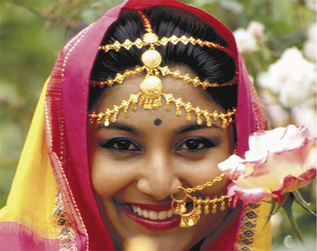 Gesicht aus Rajasthan