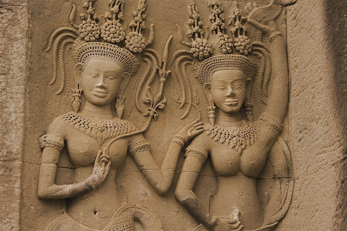 Apsara-Relief in Angkor