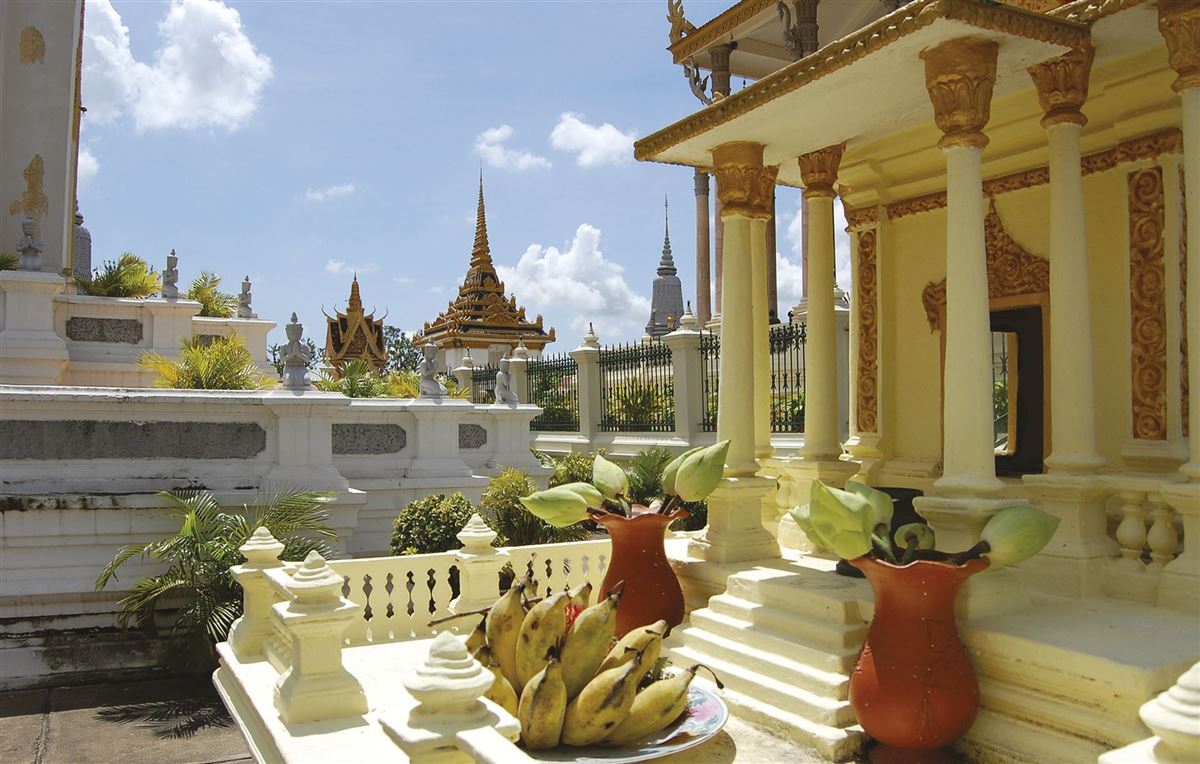 Auf dem Geländes des Königspalasts von Phnom Penh