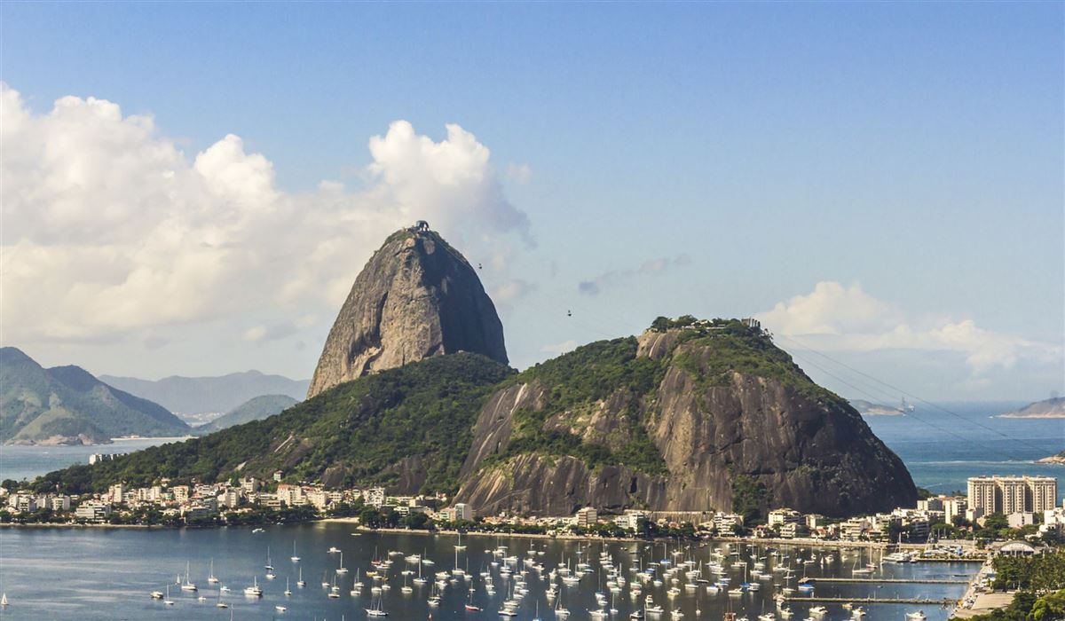 Blick auf den Zuckerhut in Rio de Janeiro, Brasilien