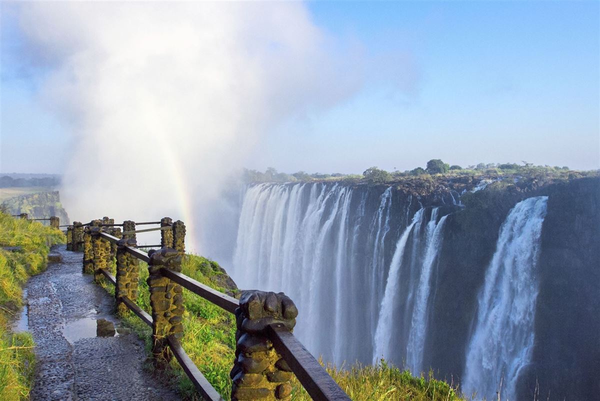 Beeindruckender Cliff-Walk, Victoria Falls