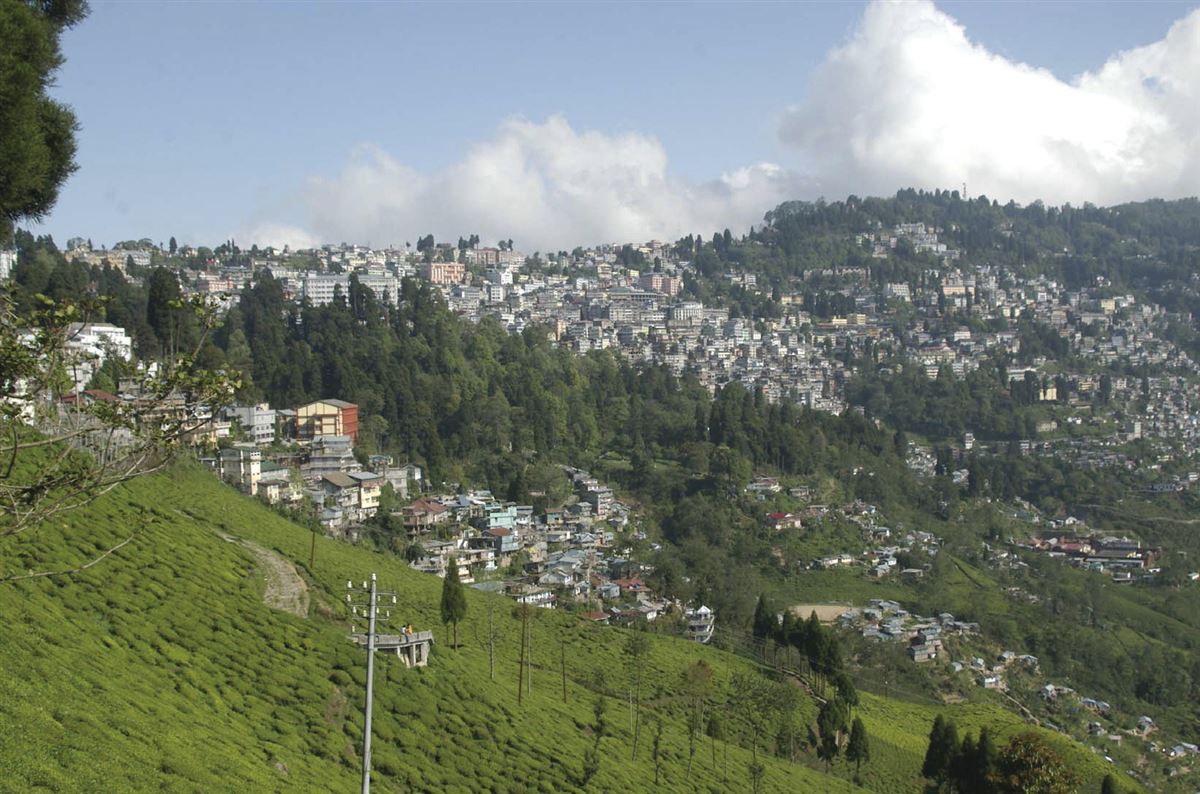 Blick auf Darjeeling