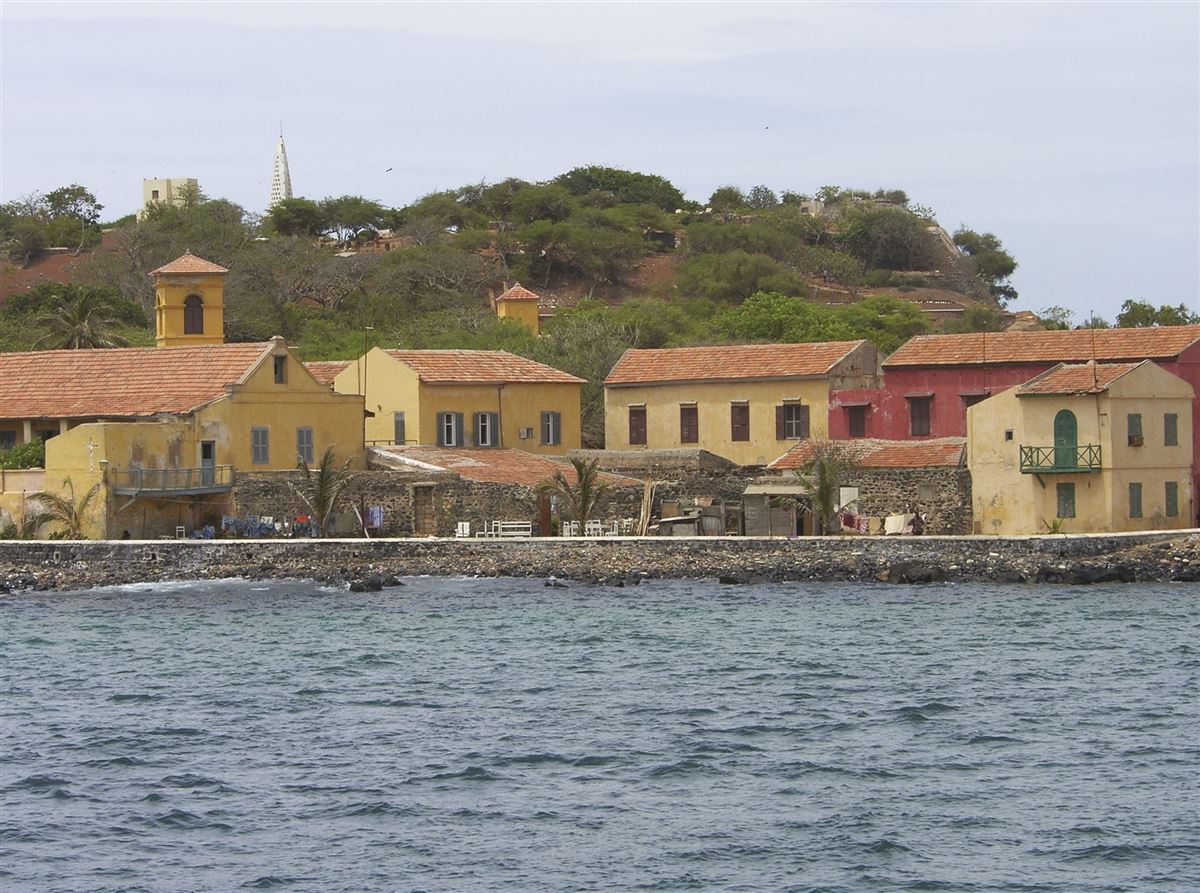 Blick auf die Insel Gorée (Senegal)