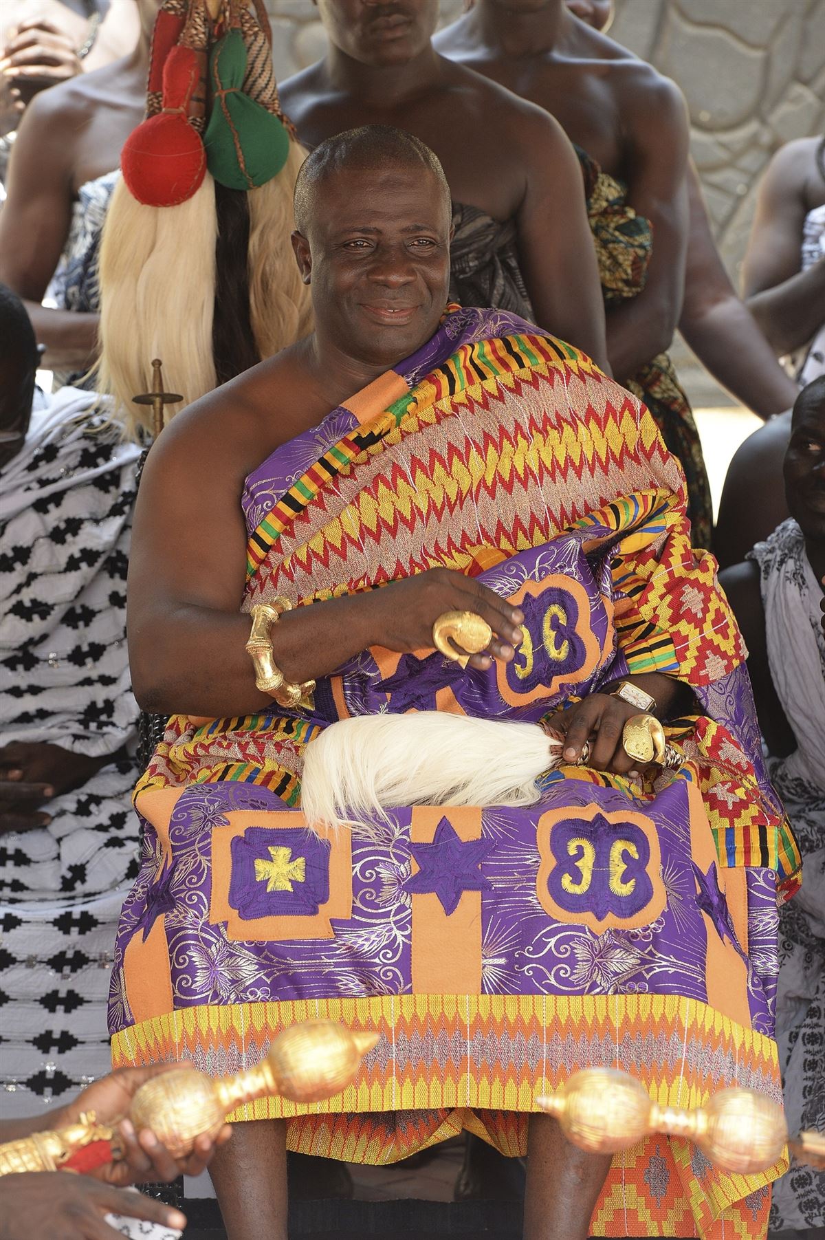Ashanti-König beim Akwasidae-Fest in Ghana