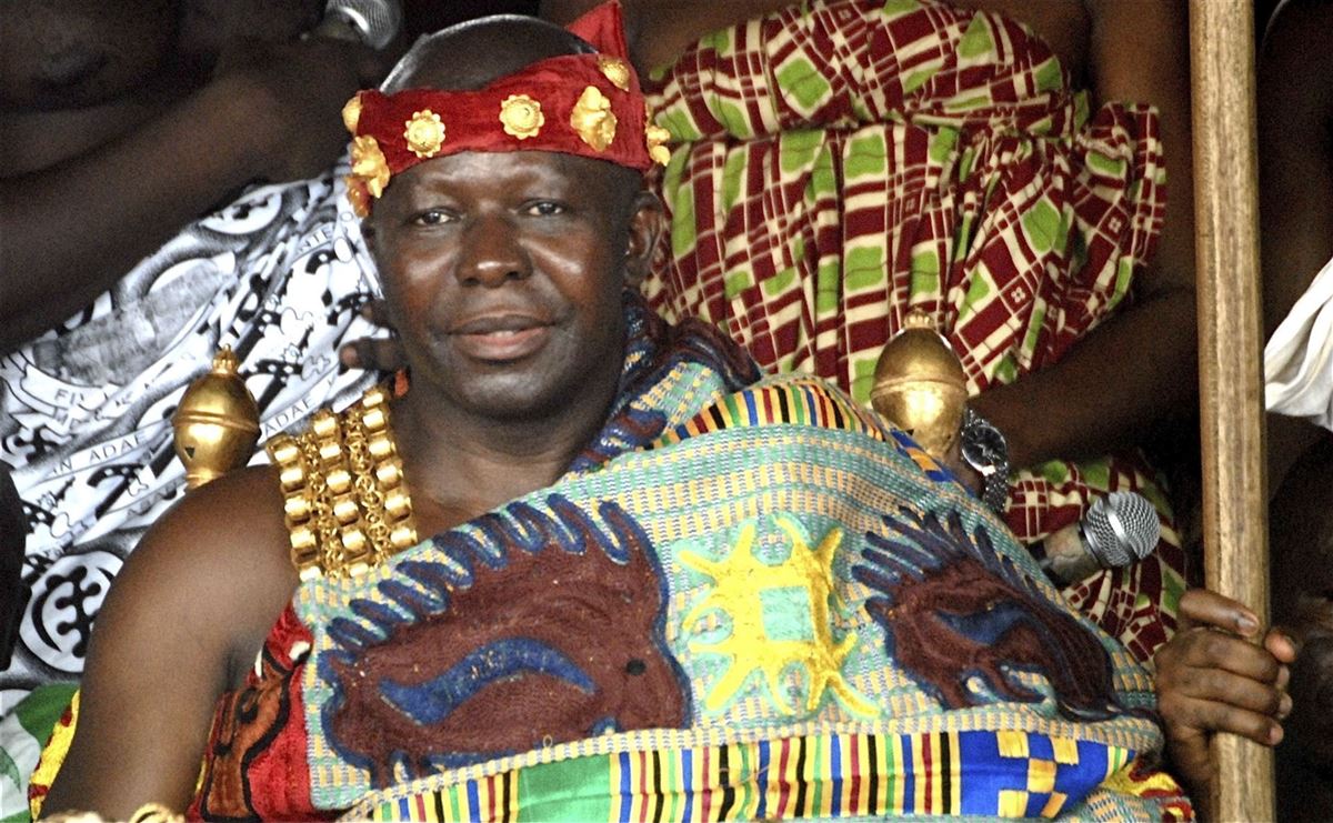 Ashanti-König beim Akwasidae-Fest in Ghana