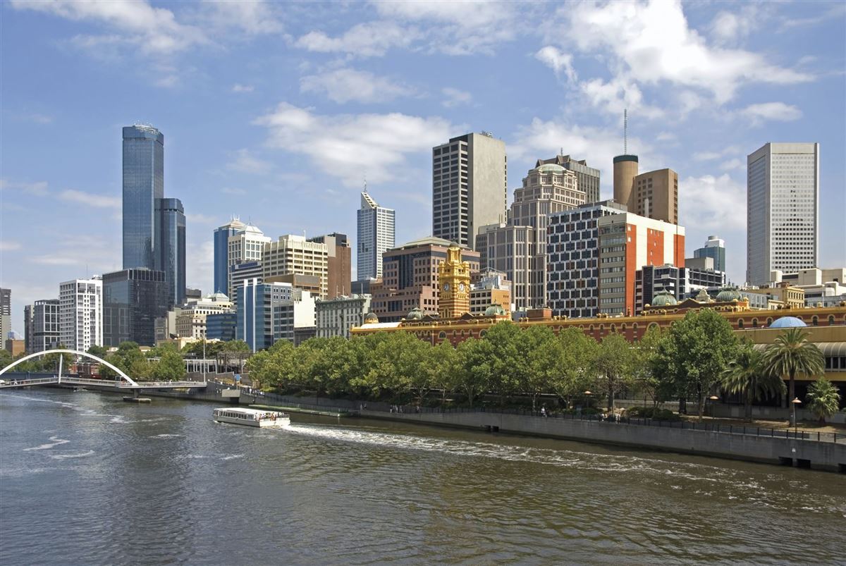 Blick auf Melbourne