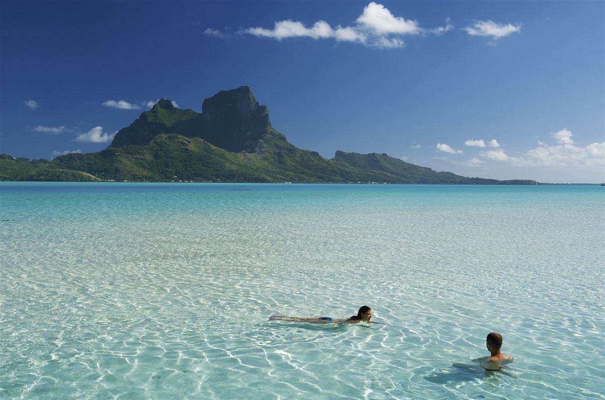 Die einzigartige Lagune von Bora Bora