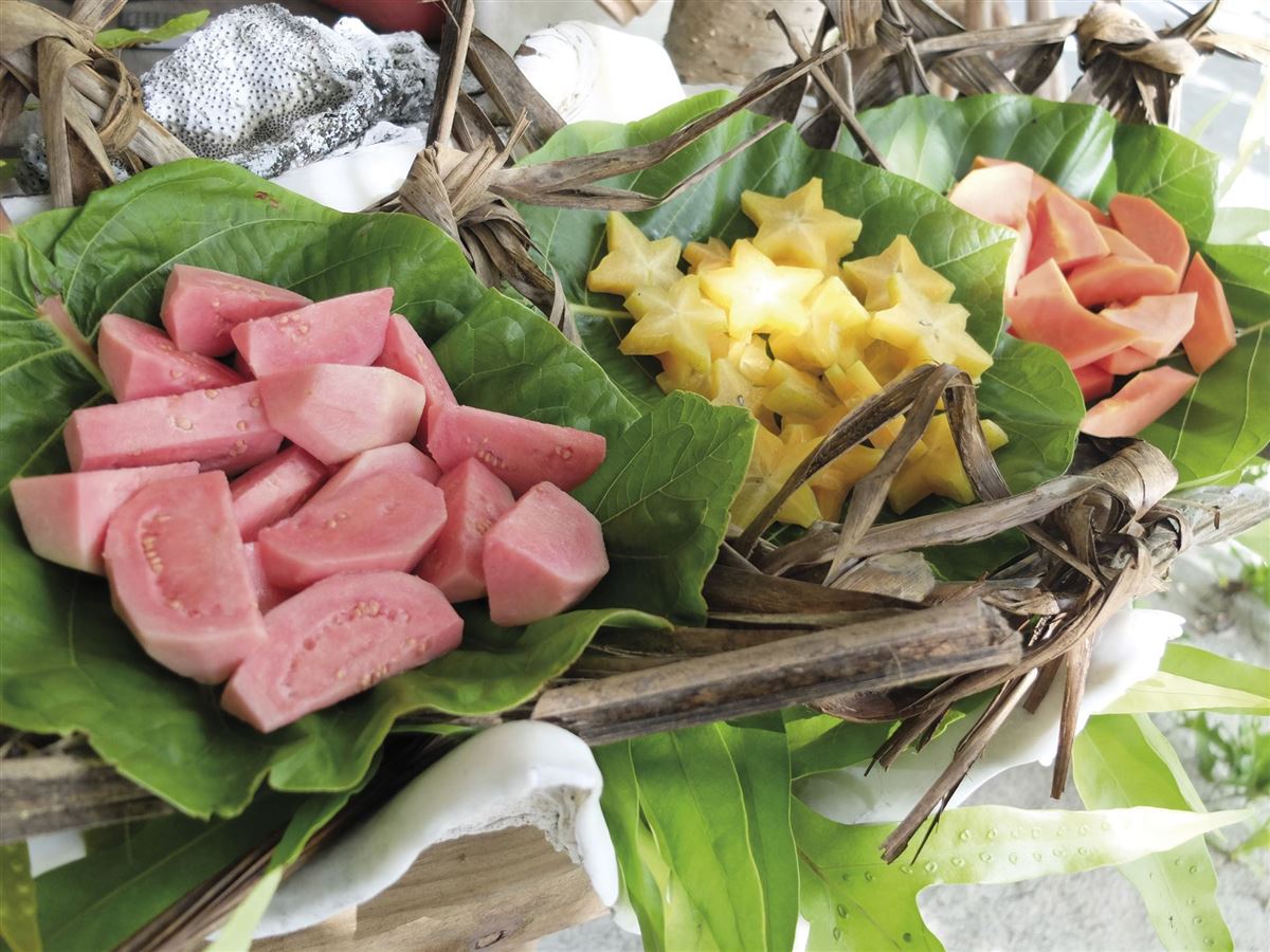 Früchte-Auswahl beim Insel-Picknick
