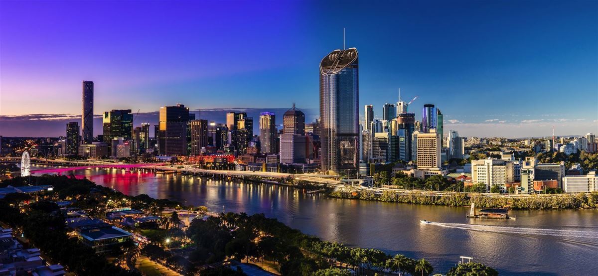 Panoramabild von Brisbane
