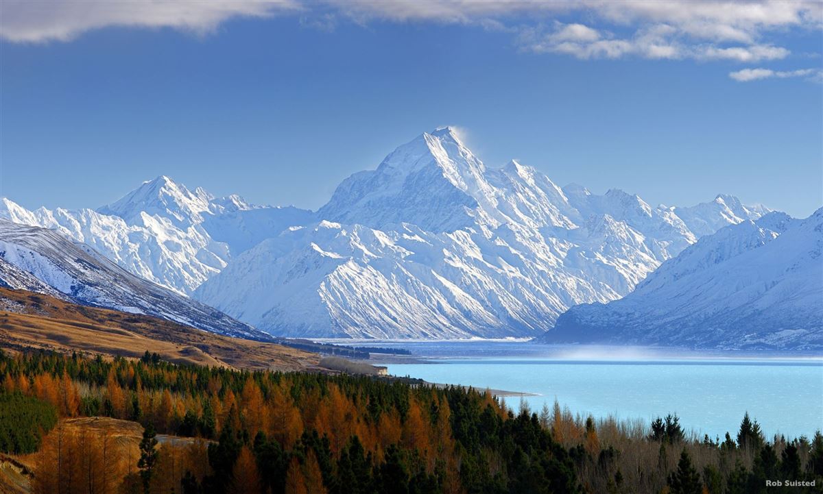 Auf dem Weg zum Mount Cook