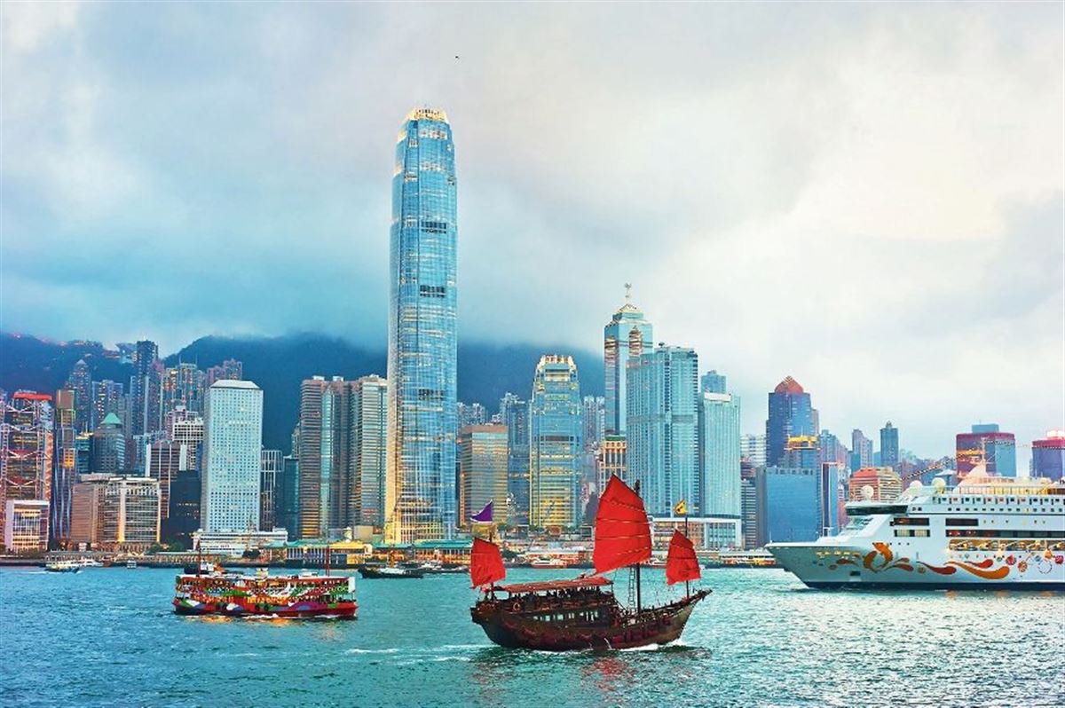 Blick auf Knowloon, Hongkong