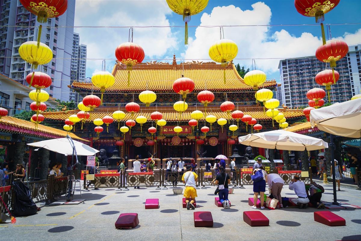Kowloon in Hong Kong: der Wong Tai Sin-Tempel