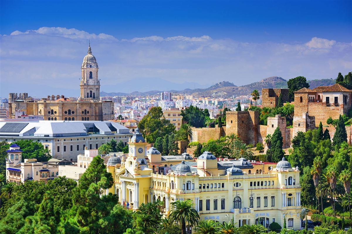 Blick auf Malaga mit der Kathedrale