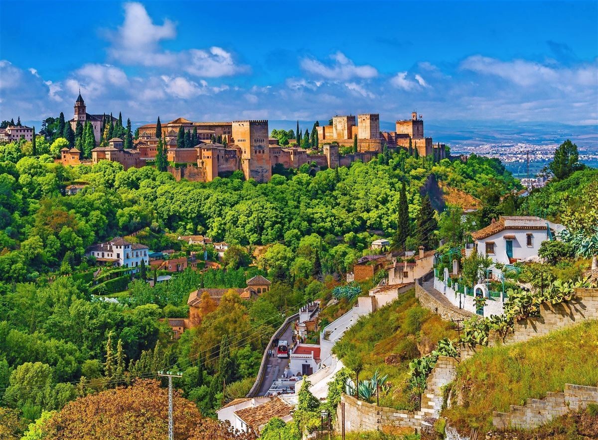 Blick auf die Alhambra in Granada