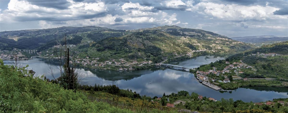 Blick auf das portugiesische Douro-Tal