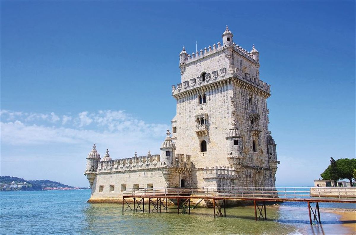Belem-Turm am Ufer des Tejo in Lissabon