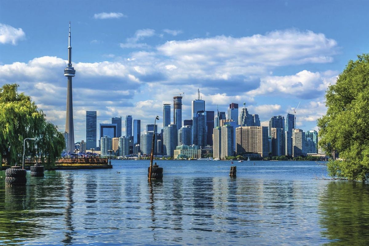 Blick auf Toronto am Lake Ontario