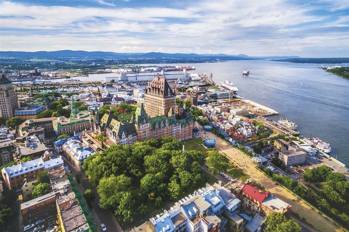 Blick auf Québec mit dem Fairmont Chateau Frontenac