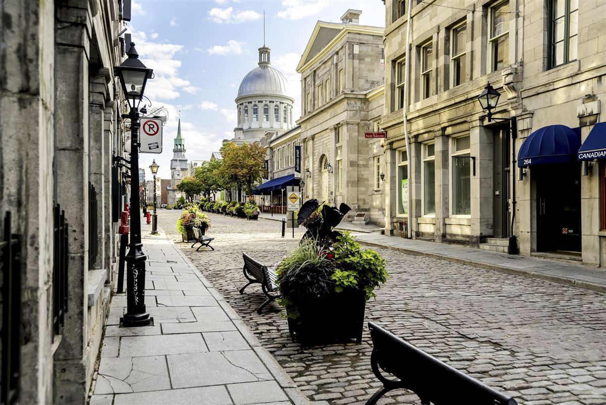 In der Altstadt von Montreal