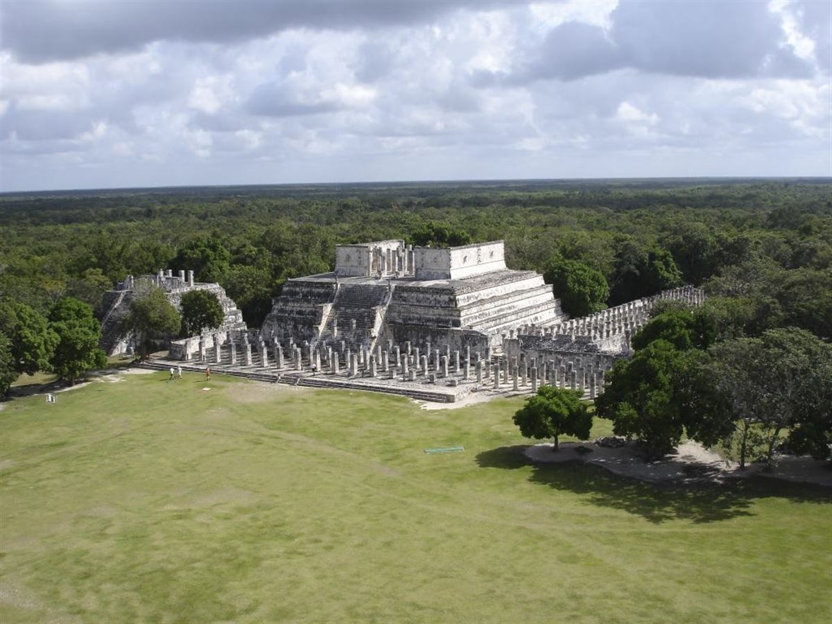 Chichen Itza: Blick auf den Kriegertempel