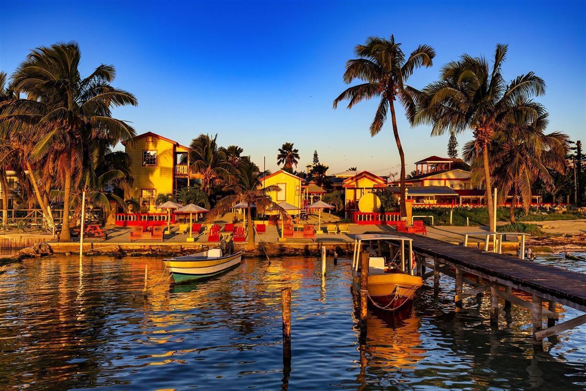 Belize - Sonnenaufgang auf der Insel Caye Caulker
