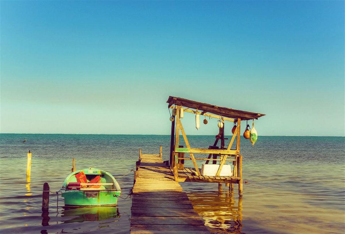 Dock Caye Caulker in Belize