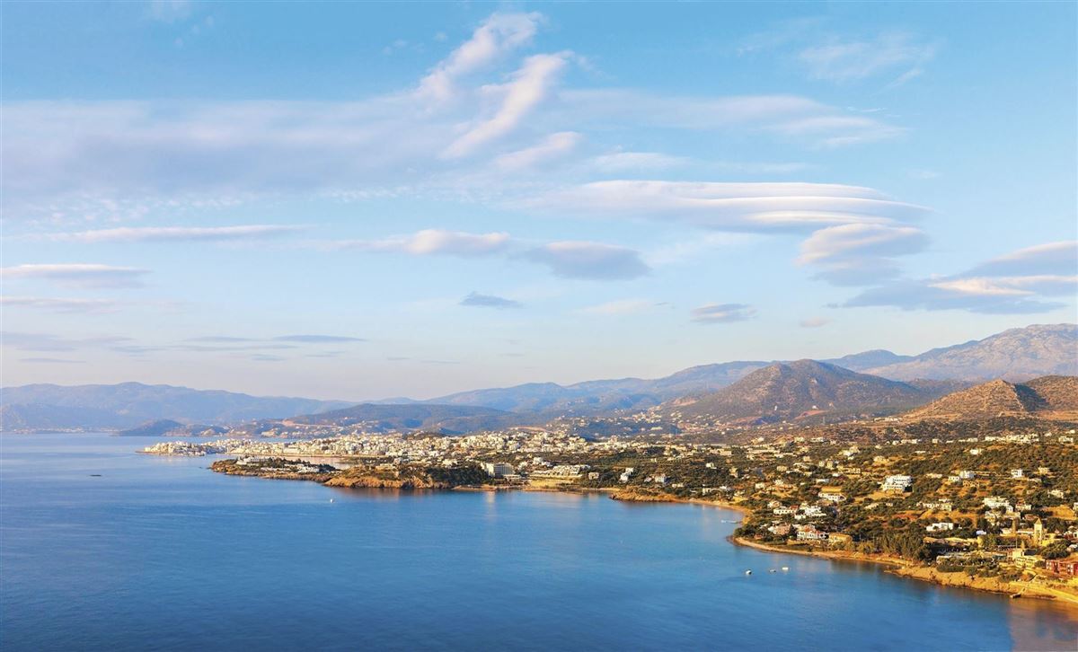 Blick auf die Mirabello-Bucht mit Agios Nikolaos