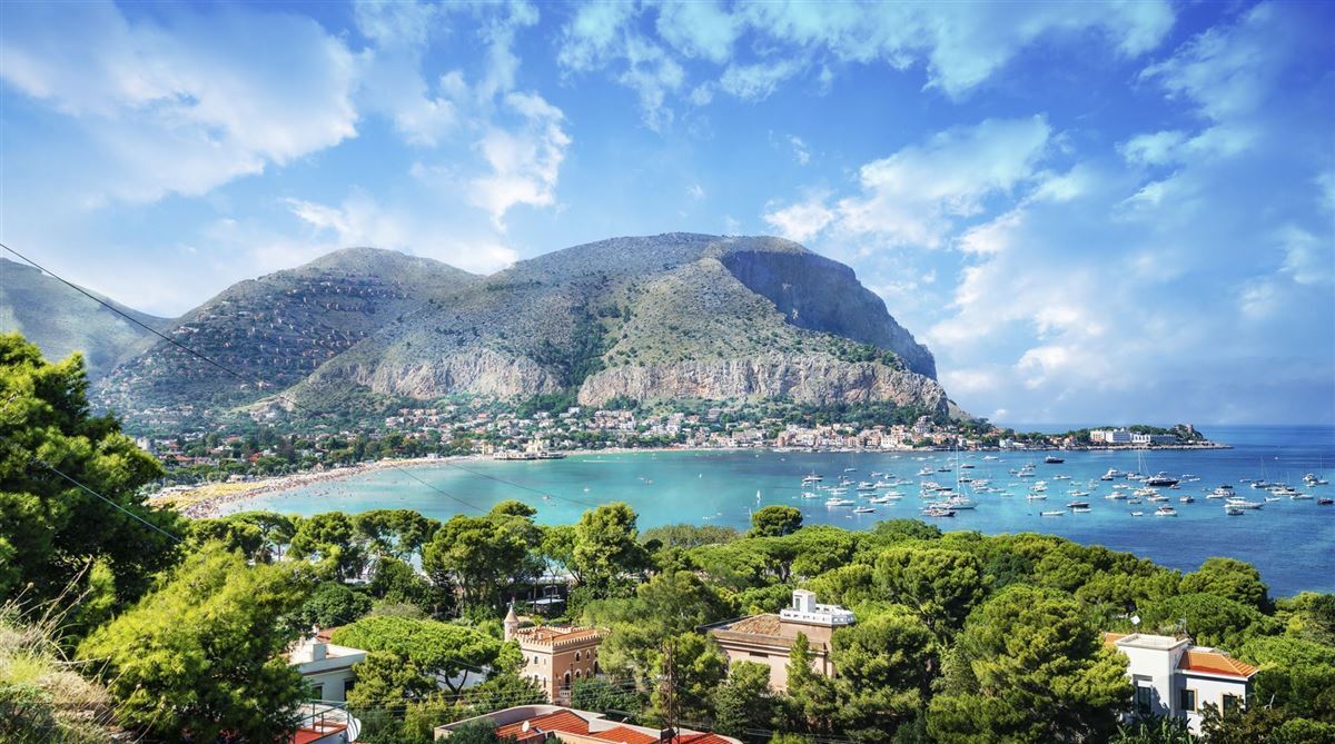 Golf von Mondello und Monte Pellegrino