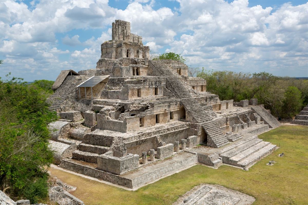 Haupttempel in Edzna, Campeche