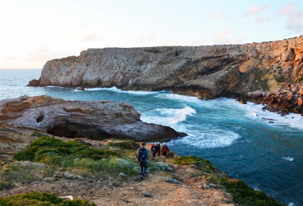 Wanderer entlang der Costa Vicentina