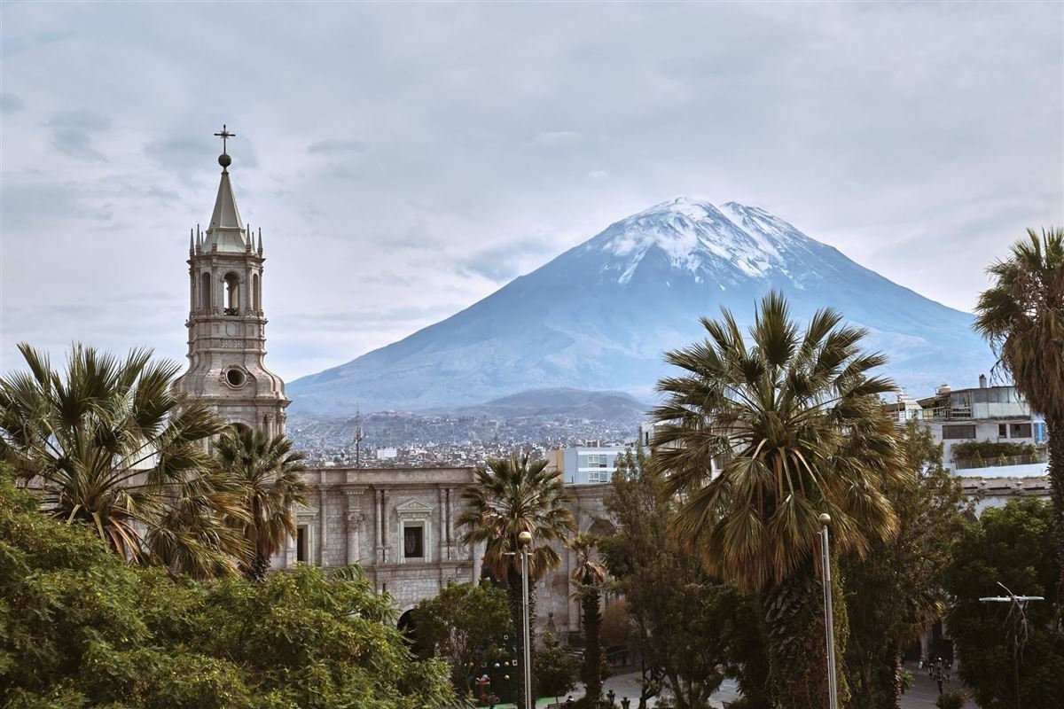 Arequipa mit dem Misti-Vulkan