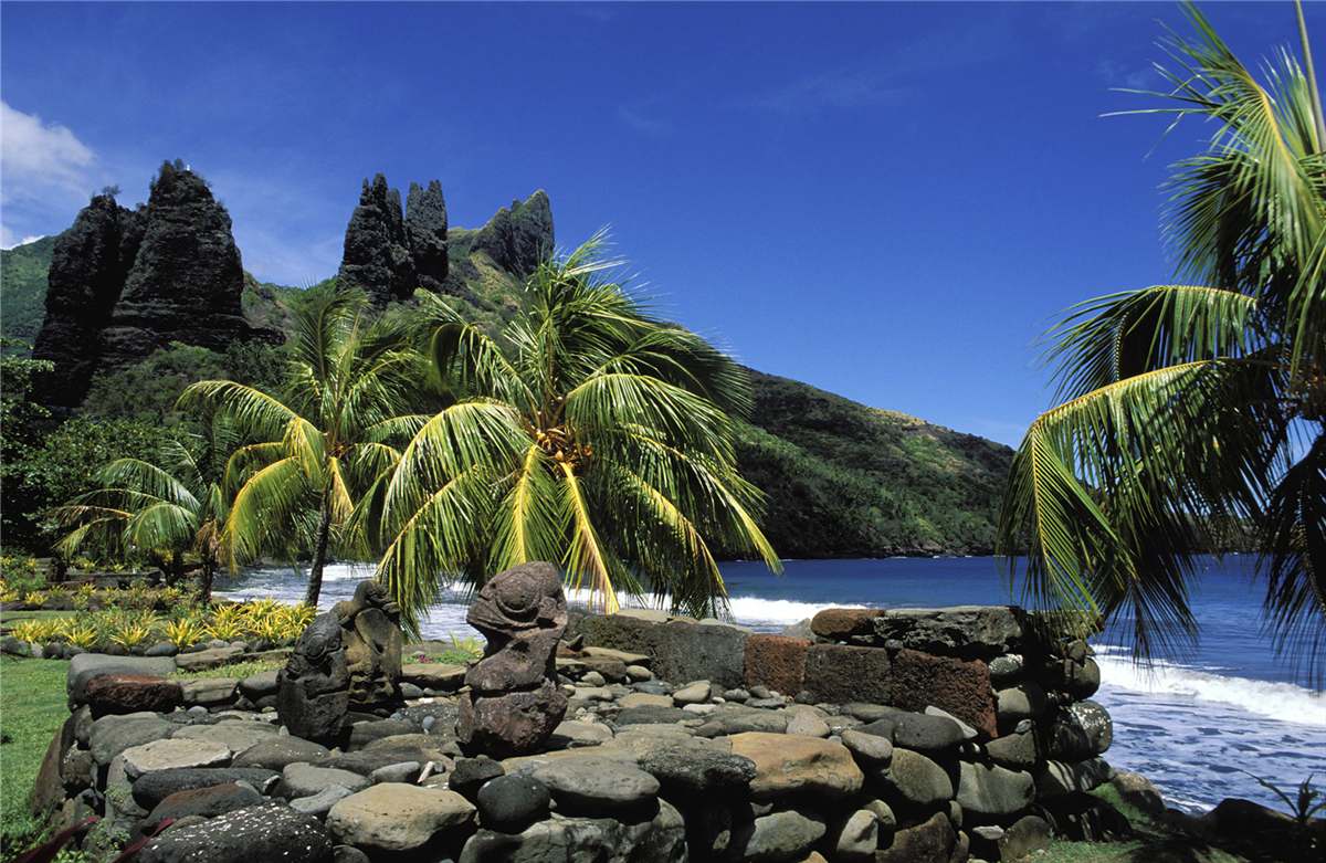 Am Strand von Nuku Hiva