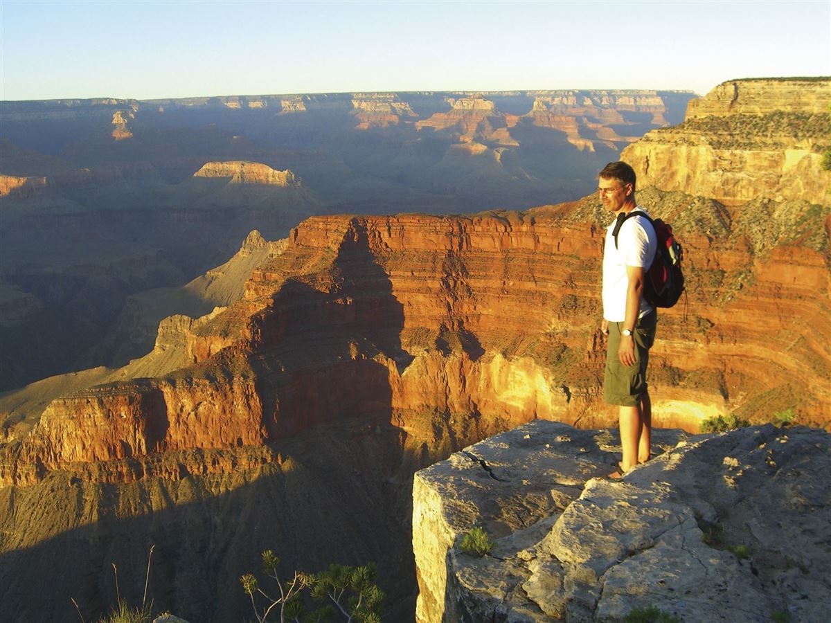 An der Grand Canyon-Westkante