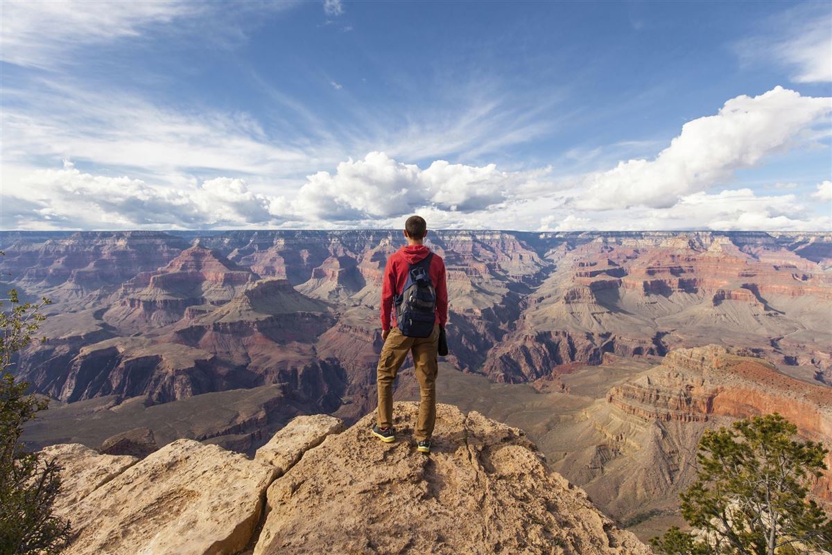Grandioser Ausblick an der Kante des Grand Canyon