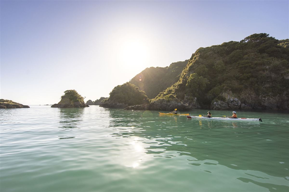 Kajakfahrt im Abel Tasman-Nationalpark