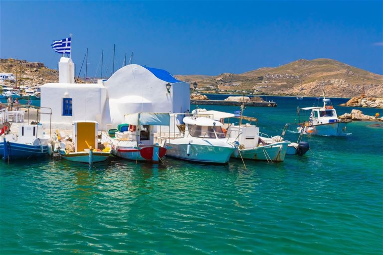 Kykladen-Inselhüpfen: Santorin,Mykonos,Paros,Naxos – Rundreise