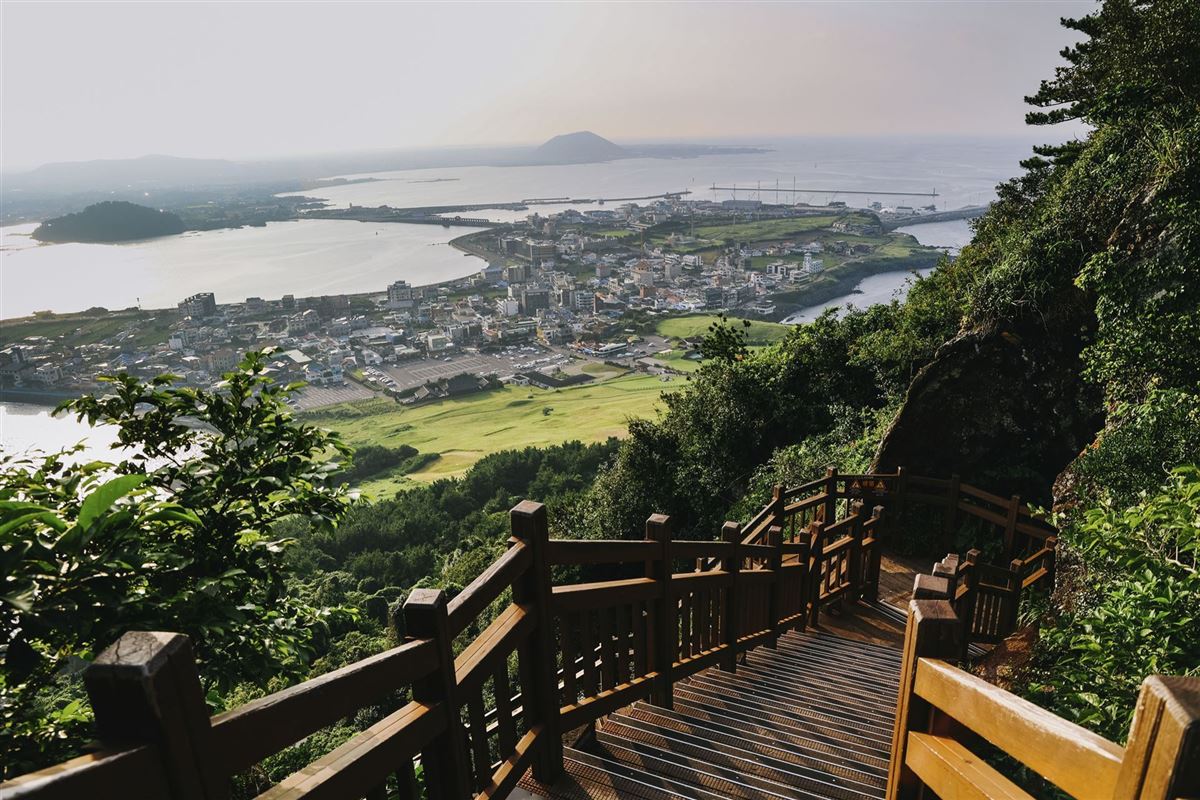 Aufstieg zum Seongsan auf Jeju