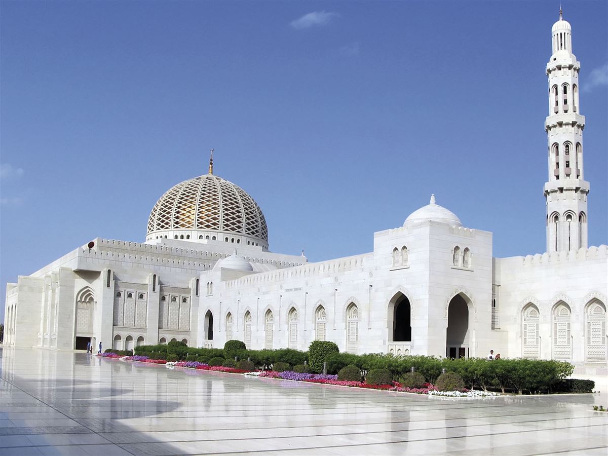 Die Sultan Qaboos Moschee in Muscat