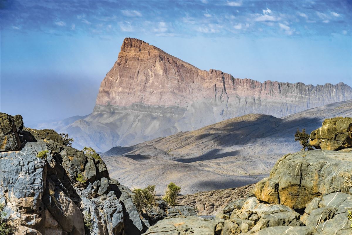 Gebirgslandschaft bei Jabal Shams