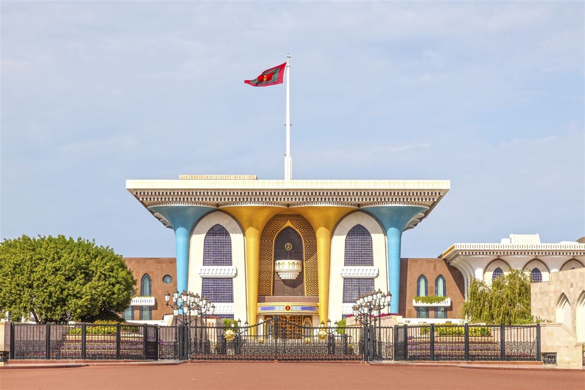 Der Arbeitspalast "Al Alam" des Sultans in Muscat