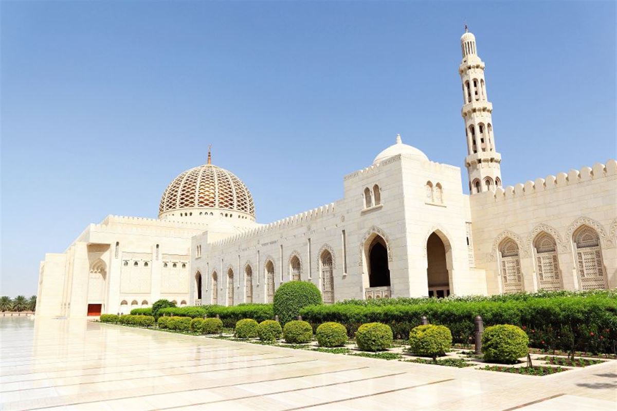 Sultan Qaboos Moschee in Muscat