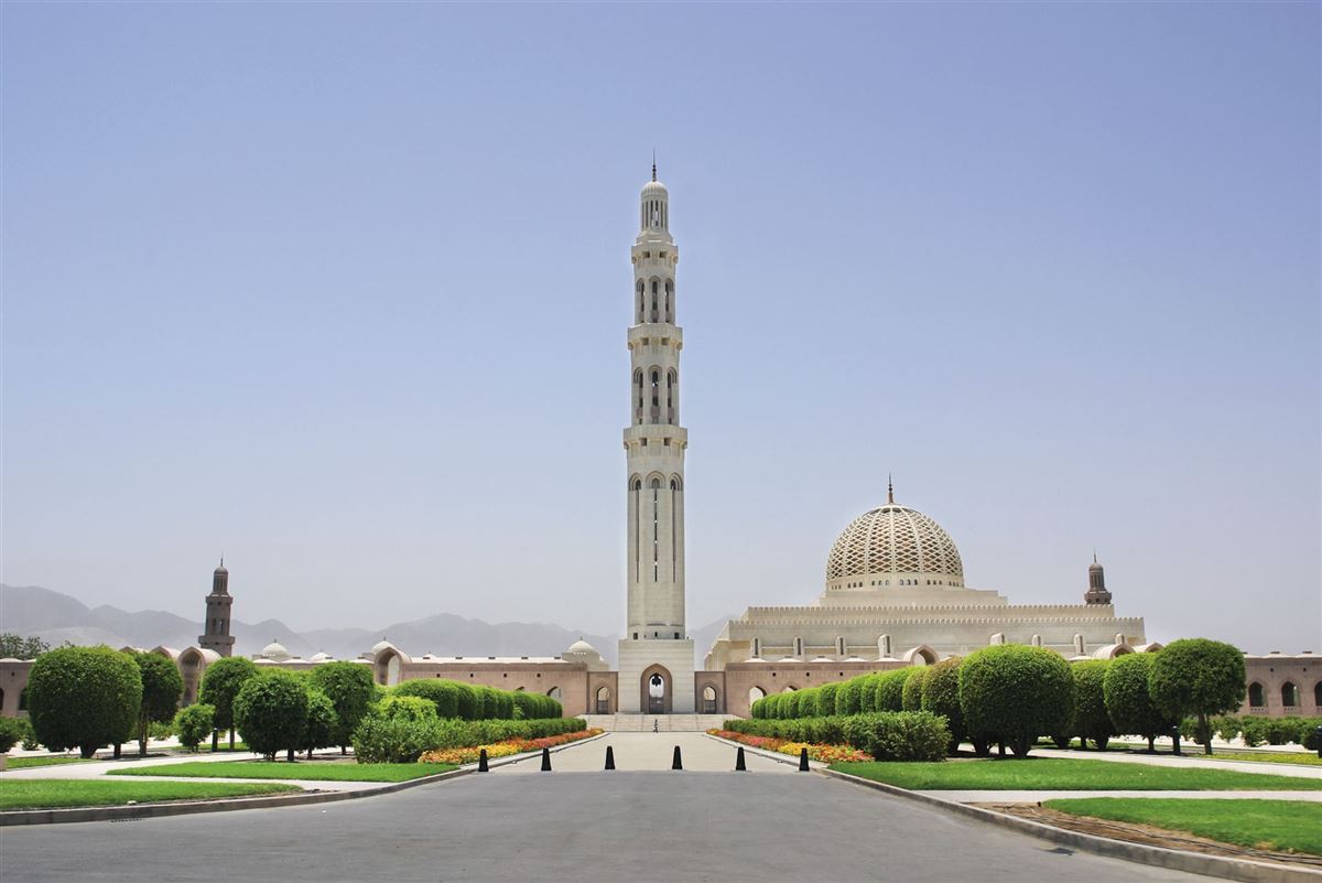 Die Sultan Qaboos Moschee in Muscat