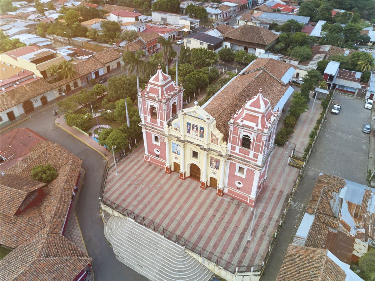 El Calvario-Kirche im Zentrum von León, Nicaragua