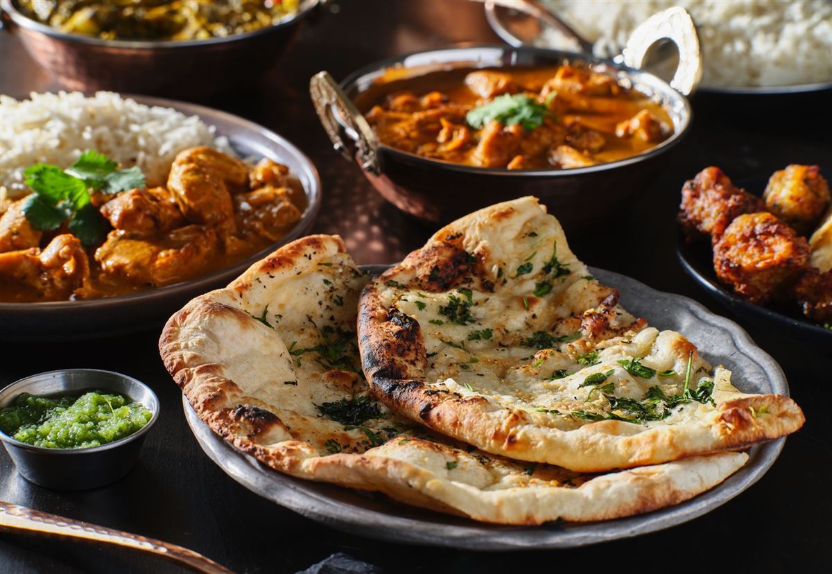 Naan - eine Brotsorte, die in Asien meist als Beilage gegessen wird