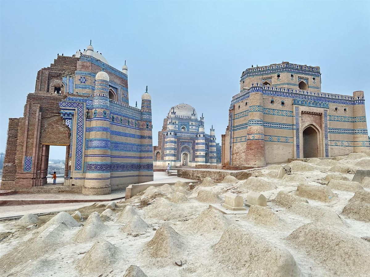Eindrucksvolle Bauwerke in Multan