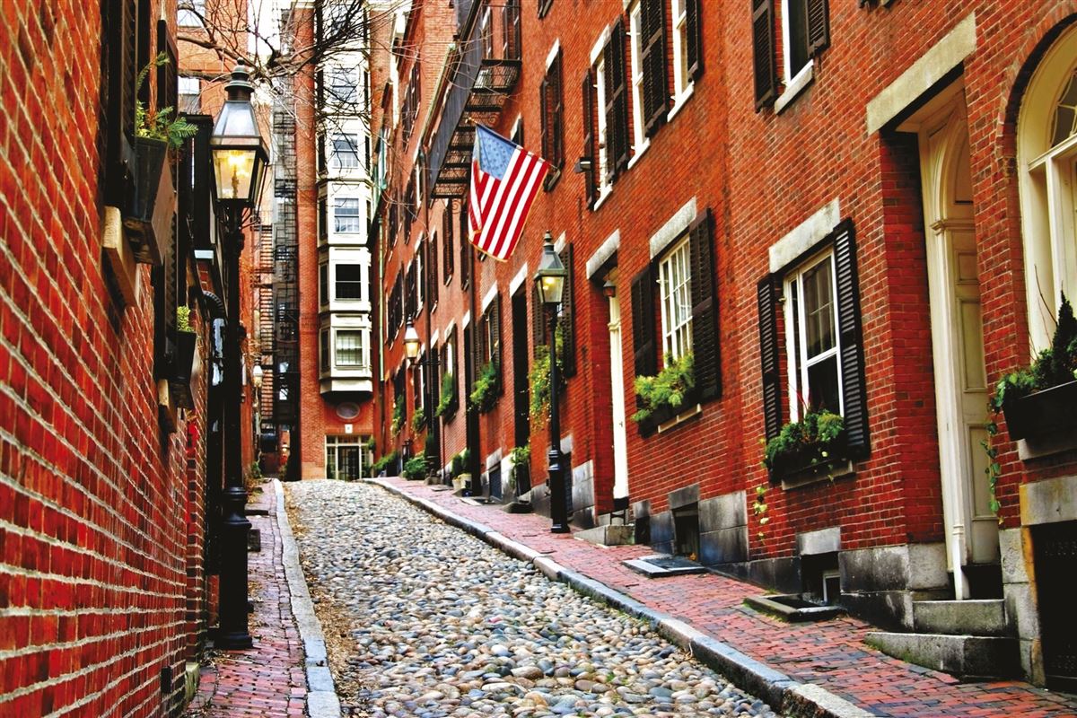 Boston: historisches Viertel Beacon Hill