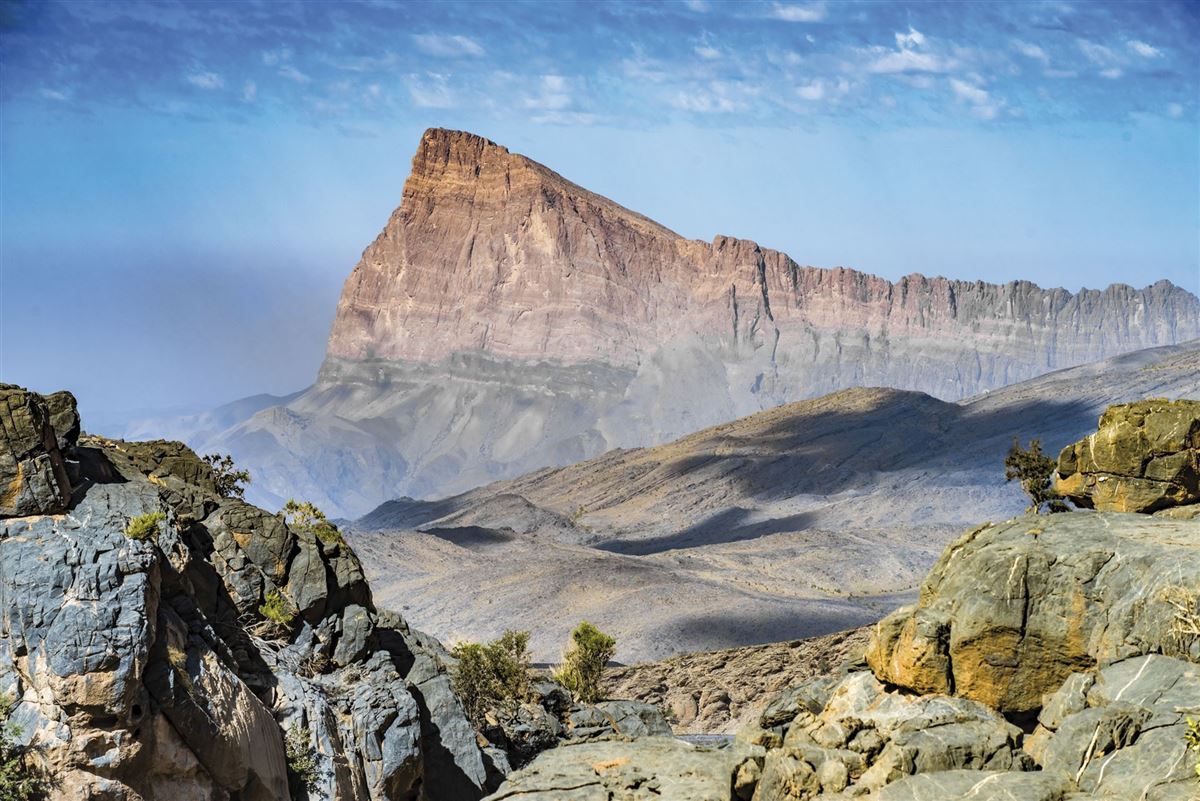 Gebirgslandschaft bei Jabal Shams