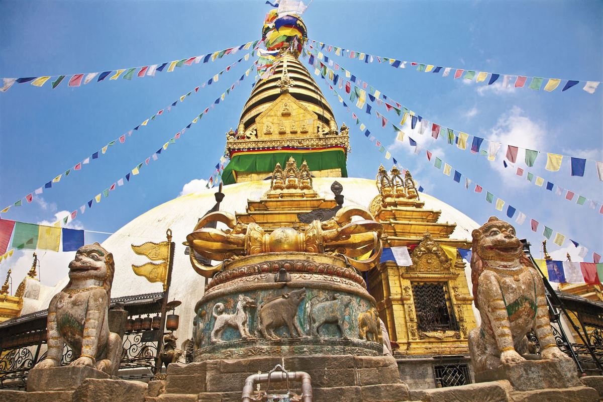 Der Swayambhunath-Affentempel