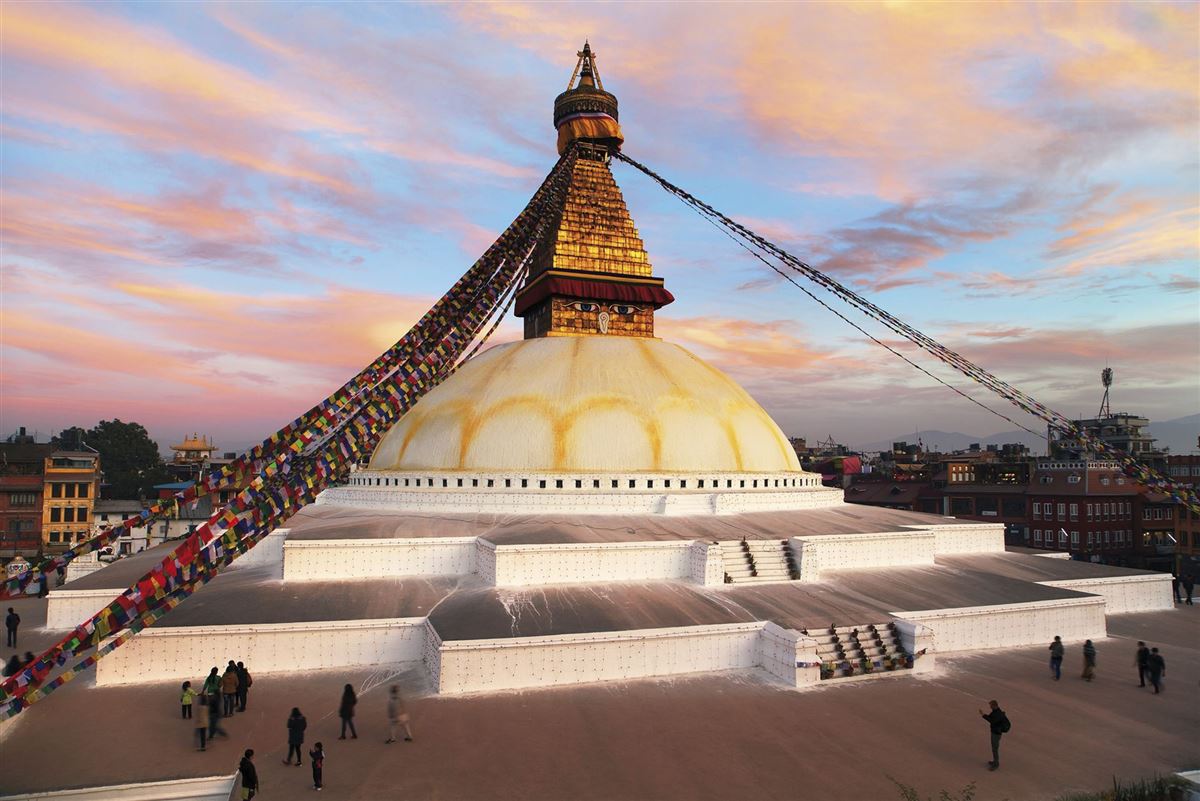 Abendstimmung in Kathmandu